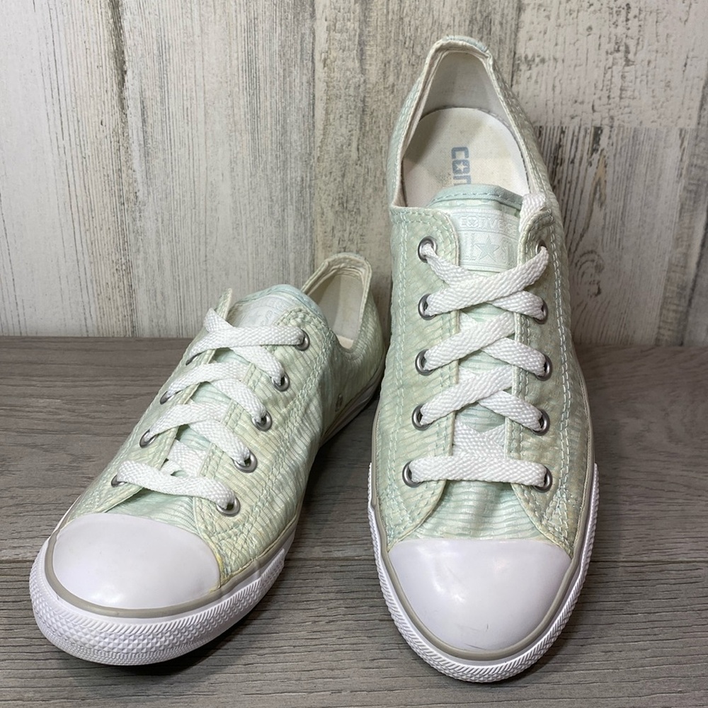 Converse Green Sneakers with White Accents